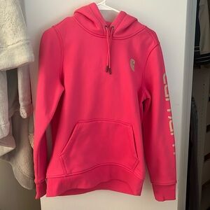 Women’s relaxed fit mid weight logo sleeve graphic hoodie